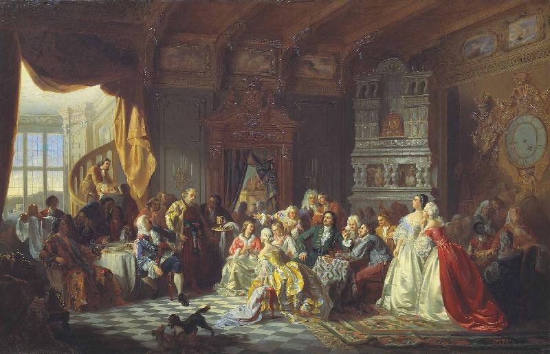 Stanislaw Chlebowski Tsar Peter I and his court